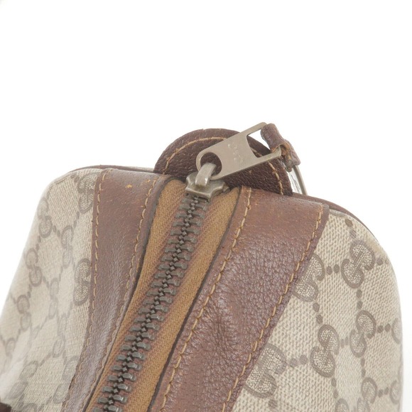 💎✨BEAUTIFUL✨💎 GUCCI Sherry Old Gucci GG Supreme Leather Boston Bag - Picture 13 of 17